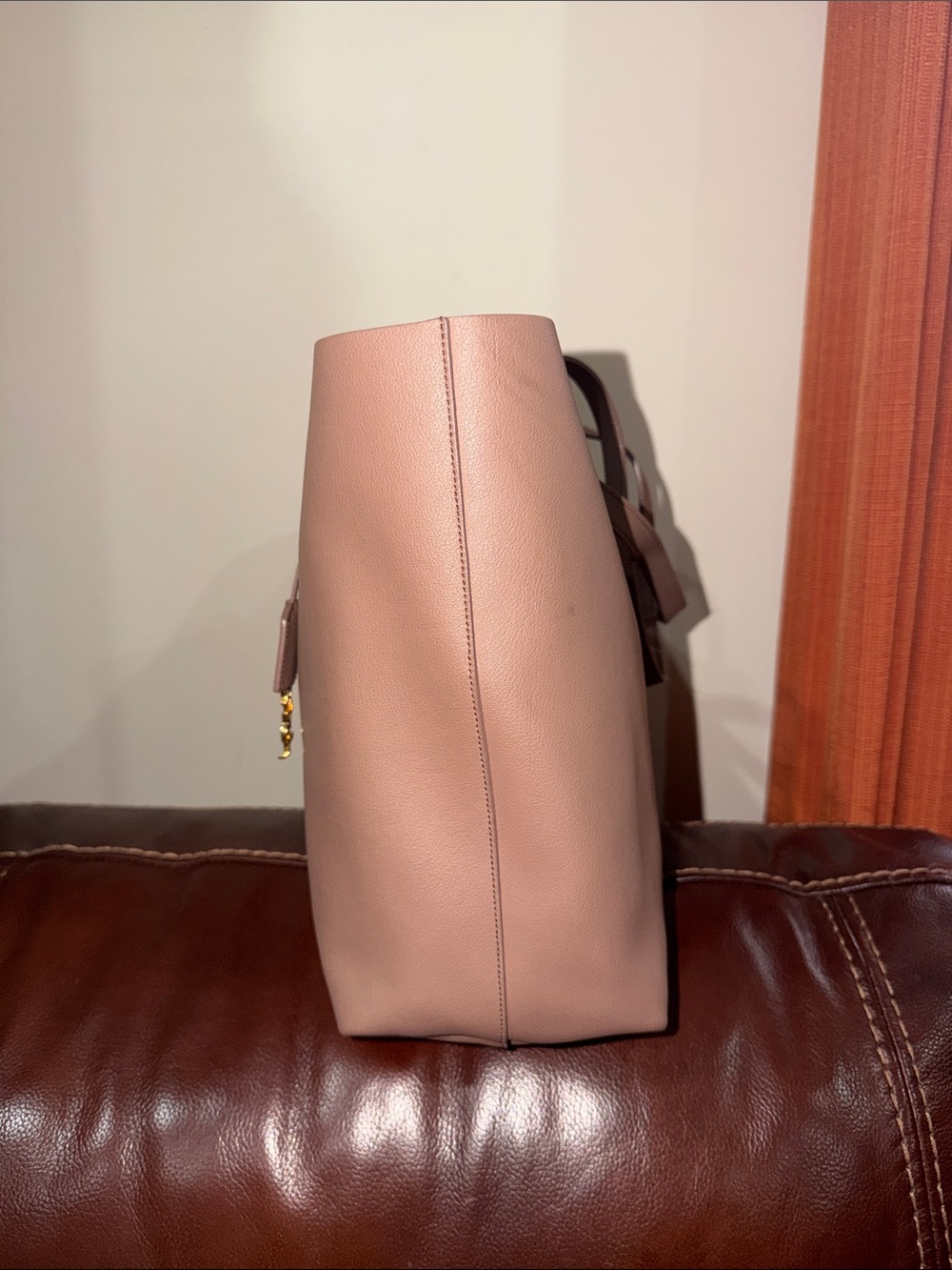 ‼️Authentic Saint Laurent YSL Leather Shopping Tote Shoulder Bag - Picture 2 of 14